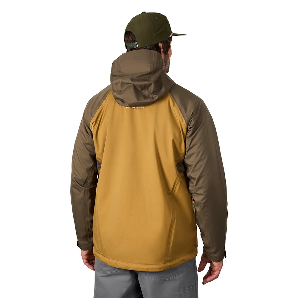Grundens Charter Jacket Men's in Whiskey and Otter